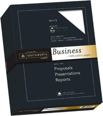 Southworth - 8-1/2" x 11" White Copy Paper - Use with Laser Printers, Inkjet Printers, Copiers - Eagle Tool & Supply