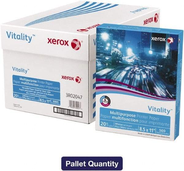 Xerox - 8-1/2" x 11" White Copy Paper - Use with Copiers, Typewriters, Printers, Fax Machines - Eagle Tool & Supply