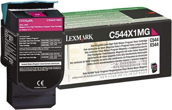 Lexmark - Magenta Toner Cartridge - Use with Lexmark C544dn, C544dtn, C544dw, C544n, X544dn, X544dtn, X544dw, X544n - Eagle Tool & Supply