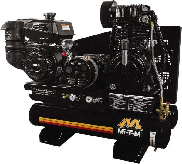 MI-T-M - Stationary Gas Air Compressors Horsepower: 14 Cubic Feet per Minute: 15.70 - Eagle Tool & Supply