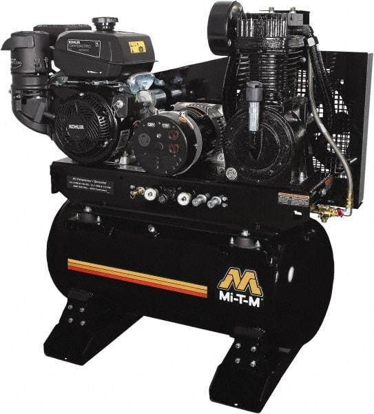 MI-T-M - Stationary Gas Air Compressors Horsepower: 14 Cubic Feet per Minute: 15.70 - Eagle Tool & Supply