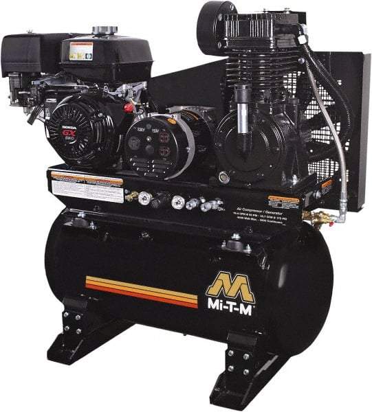 MI-T-M - Stationary Gas Air Compressors Horsepower: 13 Cubic Feet per Minute: 15.70 - Eagle Tool & Supply