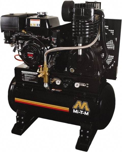 MI-T-M - Stationary Gas Air Compressors Horsepower: 13 Cubic Feet per Minute: 29.00 - Eagle Tool & Supply