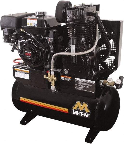 MI-T-M - Stationary Gas Air Compressors Horsepower: 9.0 Cubic Feet per Minute: 17.20 - Eagle Tool & Supply