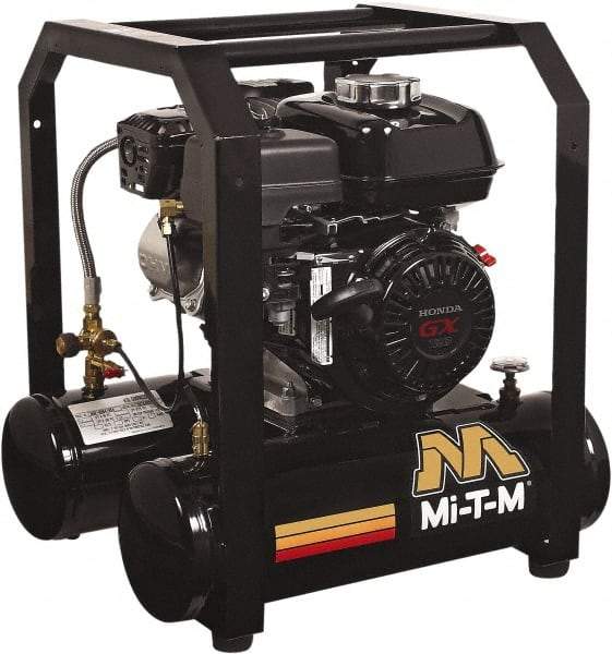 MI-T-M - Stationary Gas Air Compressors Horsepower: 4 Cubic Feet per Minute: 4.80 - Eagle Tool & Supply