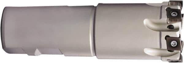 Sumitomo - 1-1/4" Cut Diam, 2.281" Shank Diam, 4.34" OAL, Indexable Square Shoulder End Mill - LNEX1306.. Inserts, Weldon Shank, 90° Lead Angle, Series TSX - Eagle Tool & Supply