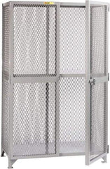 Little Giant - 1 Shelf Visible Storage Cabinet - Steel, 49" Wide x 27" Deep x 78" High, Gray - Eagle Tool & Supply