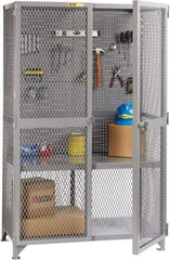 Little Giant - 1 Shelf Visible Storage Cabinet - Steel, 61" Wide x 27" Deep x 78" High, Gray - Eagle Tool & Supply