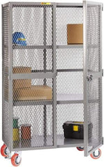 Little Giant - 2 Shelf Visible Storage Cabinet - Steel, 49" Wide x 33" Deep x 81" High, Gray - Eagle Tool & Supply