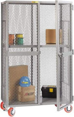 Little Giant - 1 Shelf Visible Storage Cabinet - Steel, 61" Wide x 33" Deep x 81" High, Gray - Eagle Tool & Supply
