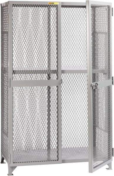 Little Giant - 1 Shelf Visible Storage Cabinet - Steel, 49" Wide x 27" Deep x 78" High, Gray - Eagle Tool & Supply