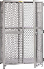 Little Giant - 1 Shelf Visible Storage Cabinet - Steel, 49" Wide x 27" Deep x 78" High, Gray - Eagle Tool & Supply