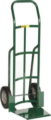 Little Giant - 800 Lb Capacity 47" OAH Hand Truck - 13-1/2 x 16" Base Plate, Continuous Handle, Steel, Solid Rubber Wheels - Eagle Tool & Supply