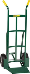 Little Giant - 800 Lb Capacity 49" OAH Hand Truck - 13-1/2 x 16" Base Plate, Dual Handle, Steel, Pneumatic Wheels - Eagle Tool & Supply