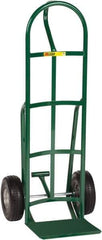 Little Giant - 800 Lb Capacity 49" OAH Hand Truck - 12 x 14" Base Plate, Loop Handle, Steel, Flat-Free Microcellular Foam Wheels - Eagle Tool & Supply
