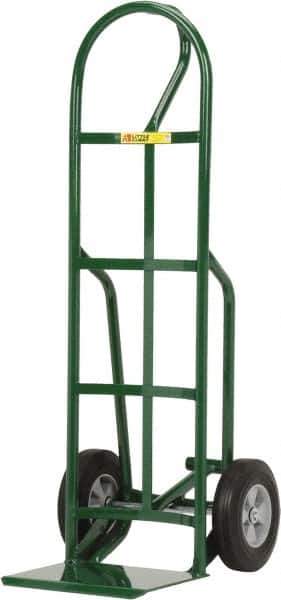 Little Giant - 800 Lb Capacity 49" OAH Hand Truck - 12 x 14" Base Plate, Loop Handle, Steel, Solid Rubber Wheels - Eagle Tool & Supply