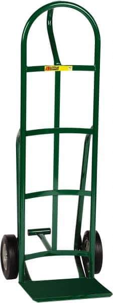 Little Giant - 800 Lb Capacity 49" OAH Hand Truck - 12 x 14" Base Plate, Loop Handle, Steel, Solid Rubber Wheels - Eagle Tool & Supply