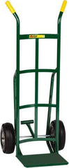 Little Giant - 800 Lb Capacity 49" OAH Hand Truck - 12 x 14" Base Plate, Dual Handle, Steel, Pneumatic Wheels - Eagle Tool & Supply