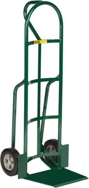 Little Giant - 800 Lb Capacity 49" OAH Hand Truck - 13-1/2 x 16" Base Plate, Loop Handle, Steel, Solid Rubber Wheels - Eagle Tool & Supply