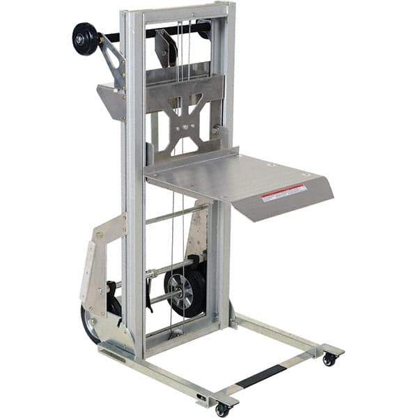Vestil - 200 Lb Capacity, 61" Lift Height, Portable Workstation Manually Operated Lift - Eagle Tool & Supply
