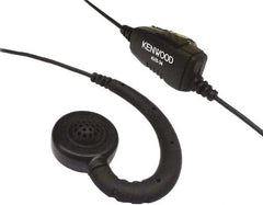 Kenwood - Ear Hanger, Push to Talk Microphone C-Ring Headset - Black, Use with Protalk Series Two Way Radios - Eagle Tool & Supply