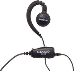 Kenwood - Ear Hanger, Push to Talk Microphone C-Ring Headset - Black, Use with Protalk Series Two Way Radios - Eagle Tool & Supply
