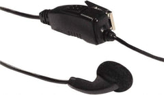 Kenwood - Ear Bud, Push to Talk Microphone Clip Mic with Earphone - Black, Use with Protalk Series Two Way Radios - Eagle Tool & Supply