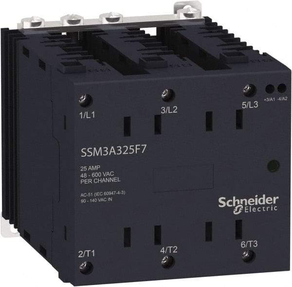 Schneider Electric - 3 Pole, 1NO, 4-32 VDC Control Relay - Eagle Tool & Supply