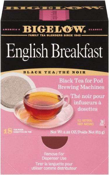 Bigelow - English Breakfast Tea Pods, 1.90 oz, 18/Box - Eagle Tool & Supply