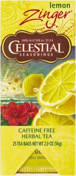 Celestial Seasonings - Tea, Herbal Lemon Zinger, 25/Box - Eagle Tool & Supply