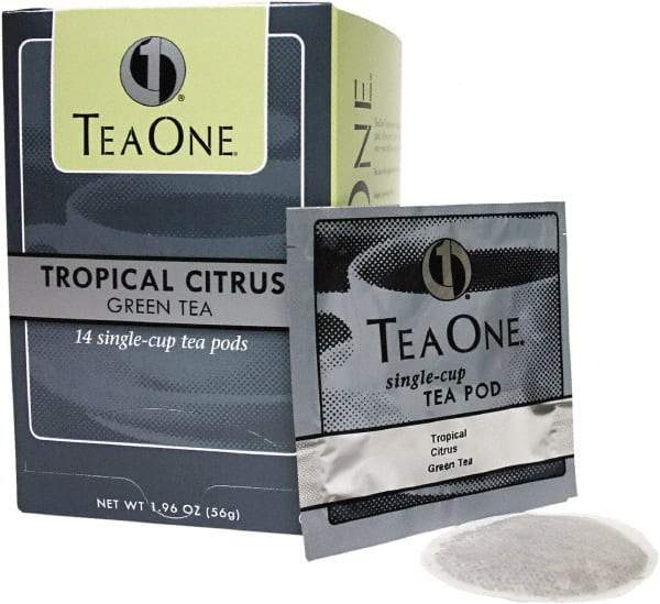 Tea One - Tea Pods, Tropical Citrus Green, 14/Box - Eagle Tool & Supply