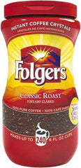 Folgers - Instant Coffee Crystals, Classic Roast, 16 oz Jar - Eagle Tool & Supply