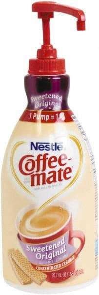 Coffee-Mate - Liquid Coffee Creamer, Sweetened Original, 1500mL Pump Dispenser - Eagle Tool & Supply