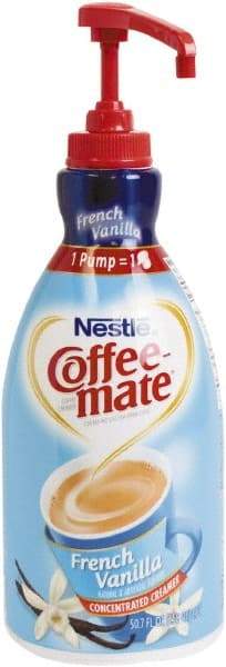 Coffee-Mate - Liquid Coffee Creamer, French Vanilla, 1500mL Pump Bottle - Eagle Tool & Supply