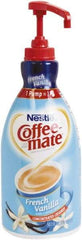 Coffee-Mate - Liquid Coffee Creamer, French Vanilla, 1500mL Pump Bottle - Eagle Tool & Supply