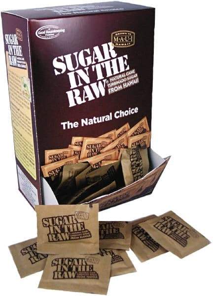 Sugar in the Raw - Unrefined Sugar Made From Sugar Cane, 200 Packets/Box - Eagle Tool & Supply