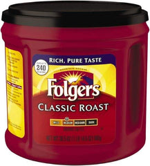 Folgers - Coffee, Classic Roast, Ground, 30.5 oz Canister - Eagle Tool & Supply