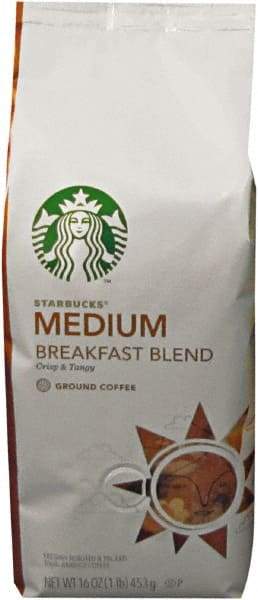 Starbucks - Coffee, Breakfast Blend, Ground, 1 Lb Bag - Eagle Tool & Supply