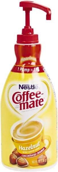 Coffee-Mate - Liquid Coffee Creamer, Hazelnut, 1.5 Liter Pump Bottle, 2/Carton - Eagle Tool & Supply