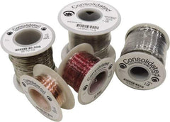 Made in USA - 24 Gage, 0.0201" Diameter x 1,000' Long, Bare, Tinned Copper Bus Bar Wire - Pure Copper (ASTM B3) - Eagle Tool & Supply