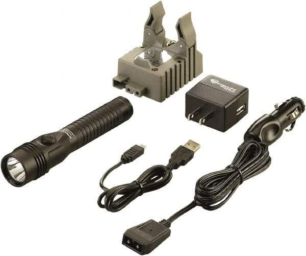Streamlight - White LED Bulb, 700 Lumens, Industrial/Tactical Flashlight - Black Aluminum Body, 1 3.75V Lithium-Ion Battery Included - Eagle Tool & Supply