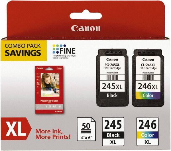 Canon - Ink & Paper Combo - Use with Canon PIXMA iP2820, MG2420, MG2920, MG2924, MX492 - Eagle Tool & Supply