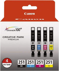 Canon - Cyan, Magenta, Yellow & Black Ink Cartridge - Use with Canon PIXMA iP7220, iP8720, iX6820, MG5420, MG5520, MG5620, MG6320, MG6420, MG6620, MG7120, MG7520, MX922 - Eagle Tool & Supply