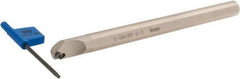 Iscar - 0.413" Min Bore Diam, 5" OAL, 3/8" Shank Diam, S-SWUB Indexable Boring Bar - WB.T 52.. Insert, Screw or Clamp Holding Method - Eagle Tool & Supply