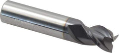 ProMax - 1/2", 5/8" LOC, 1/2" Shank Diam, 2-1/2" OAL, 3 Flute, Solid Carbide Square End Mill - Single End, AlTiN Finish, Spiral Flute, 40° Helix, Centercutting, Right Hand Cut, Right Hand Flute, Series 109 - Eagle Tool & Supply