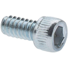 Value Collection - 5/16-24 UNF Hex Socket Drive, Socket Cap Screw - Alloy Steel, Zinc-Plated Finish, Fully Threaded, 1" Length Under Head - Eagle Tool & Supply