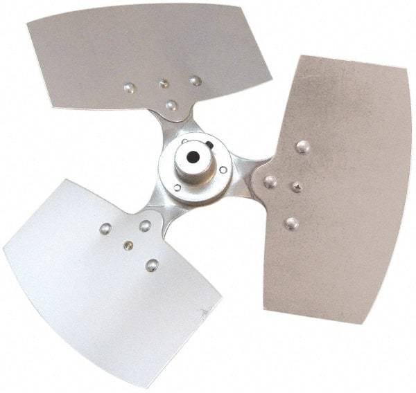 Maxess Climate Control Technologies - 12mm Bore Diam, Commercial Fan Blade - 170mm Wide, Clockwise Rotation, 3 Blades - Eagle Tool & Supply