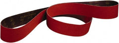 3M - 3-1/2" Wide x 15-1/2" OAL, 80 Grit, Ceramic Abrasive Belt - Ceramic, Medium, Coated, Series 947A - Eagle Tool & Supply