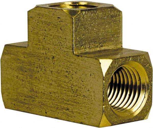 Cerro - 3/4 Female Thread, Brass Industrial Pipe Female Tee - FNPT, 1,200 psi - Eagle Tool & Supply
