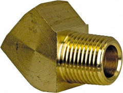 Cerro - 3/8 Male Thread x 3/8 Female Thread, Brass Industrial Pipe 45° Street Elbow - MNPT x FNPT, 1,200 psi - Eagle Tool & Supply
